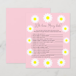 Papier Fleur sauvage Daisy - Qui connaît MOMMY mieux