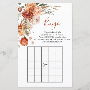 Papier Fleur sauvage Fall in Love Baby shower douche Bing