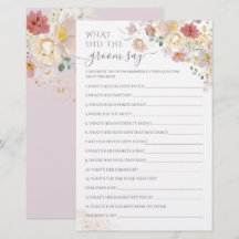 Fleur sauvage Purple Bridal qu'a dit le marié