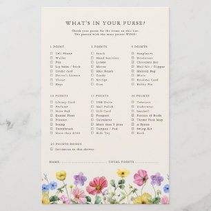 Papier Fleur sauvage Rustic Chic Floral Fête des mariées
