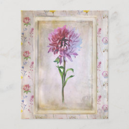Papier Fleur sauvage Shabby Purple