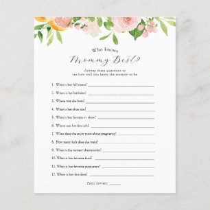Papier Fleurs d'agrumes roses qui connaissent maman mieux