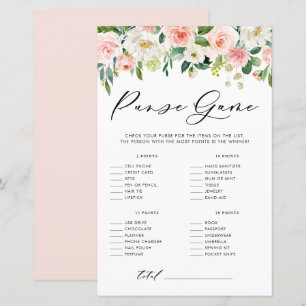 Papier Fleurs de jardin Ce qu'il y a dans votre sac Jeu d