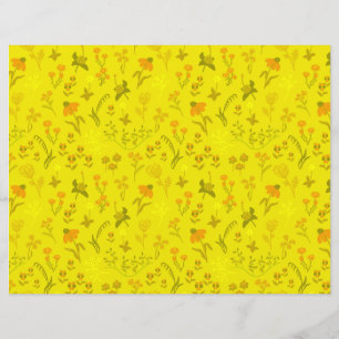 Papier Fleurs de prairie ensoleillées