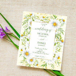Papier Fleurs de printemps Wild daisy budget mariage