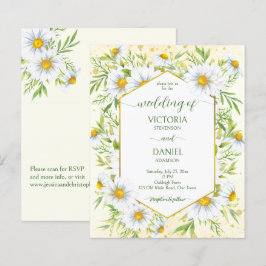 Papier Fleurs de printemps Wild daisy budget mariage