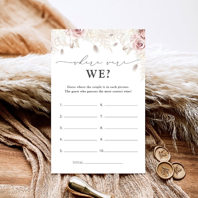 Papier Fleurs Élégantes Où Étions-Nous Jeu De Fête des ma (Créateur téléchargé)