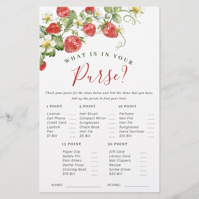 Papier Fleurs Festives Fête des mariées de fraise Jeu (Devant)