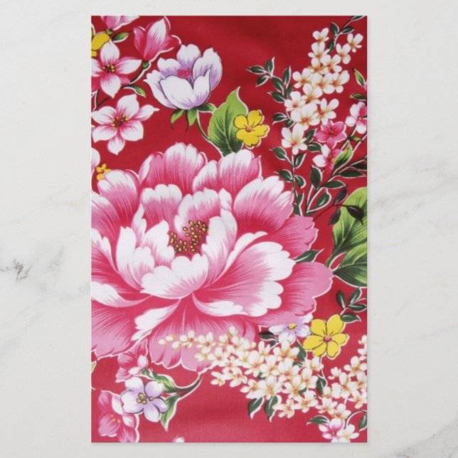 Papier Fleurs japonaises Kimono (Devant)
