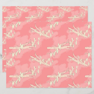 Papier Fleurs printanières de Lily-de-la-vallée roses