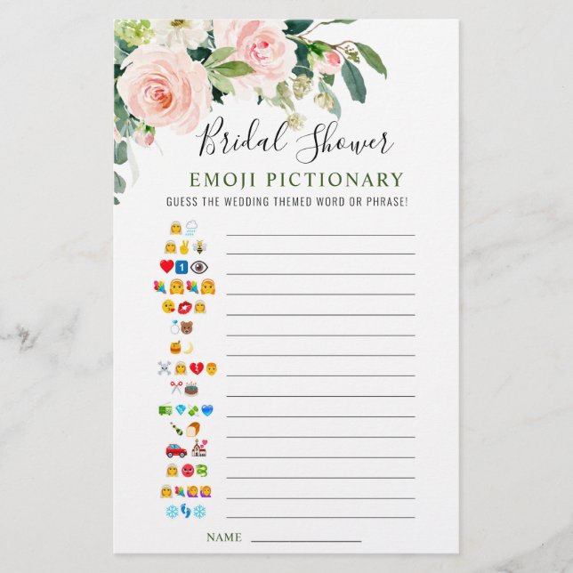 Papier Fleurs Roses Rouges Fête des mariées Jeu (Devant)