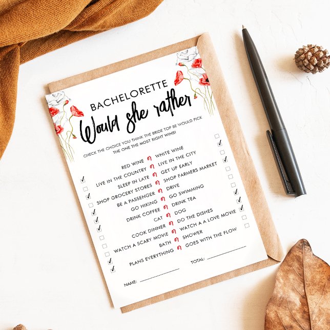 Papier Fleurs rouges | Préférerait-Elle Jouer | Personnal (Créateur téléchargé)