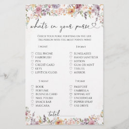 Papier Fleurs sauvages ce qu'il y a dans votre jeu de bou