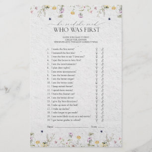 Papier Fleurs sauvages D'Été Il A Dit Qu'Elle A Dit Douch