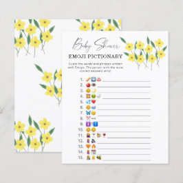 Papier Fleurs sauvages jaunes \ jeu d'images Emoji