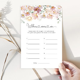 Papier Fleurs sauvages Où étions-nous le jeu de douche nu