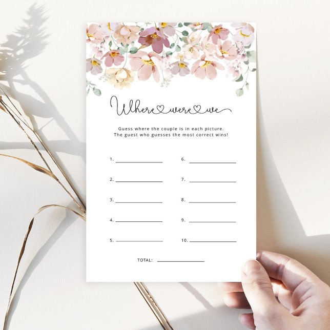 Papier Fleurs sauvages Où étions-nous le jeu de douche nu (Créateur téléchargé)