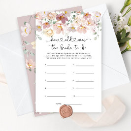 Papier Fleurs sauvages Quel âge avait la mariée pour être