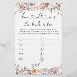 Papier Fleurs sauvages Quel âge avait la mariée pour être