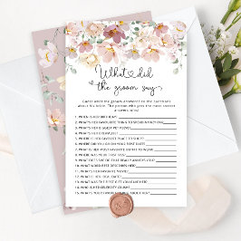 Papier Fleurs sauvages Qu'est-ce que le marié a dit douch