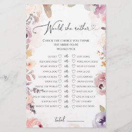 Papier Fleurs sauvages Voudrait-elle plutôt le jeu de dou