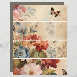 Papier Fleurs Vintage Collage 2