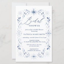 Flocons de neige bon marché Mariage d'hiver bleu