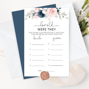 Papier Floral blush navals Quel âge avaient-ils la mariée