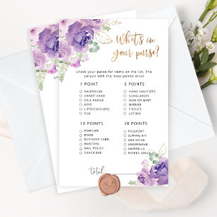 Papier Floral d'or violet ce qui est dans votre jeu de pu