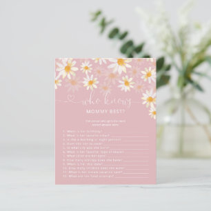 Papier Floral Qui Connaît Maman Meilleur Baby shower Jeu