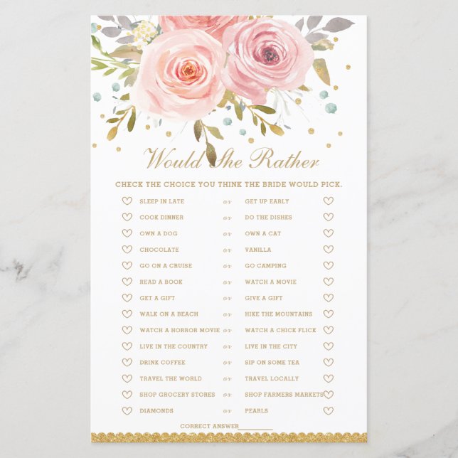 Papier Floral Rose Vive Plairait-Elle Plutôt Jeu De Maria (Devant)