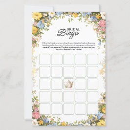 Papier Floral Tea Party Bridal Shower Bingo Game