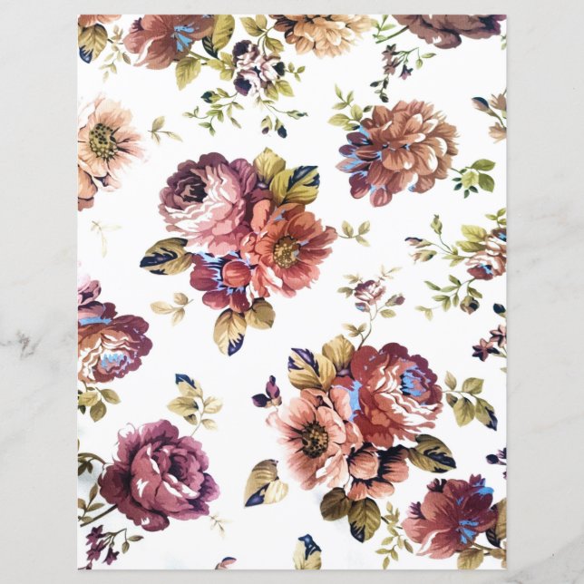 Papier Floral vintage (Devant)