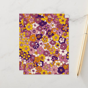 Papier Flore rétro