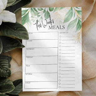 Papier Foliage Script minimal Texte Planificateur de repa