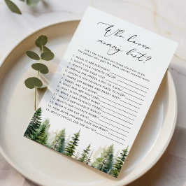 Papier Forest Qui connaît maman meilleur jeu de baby show