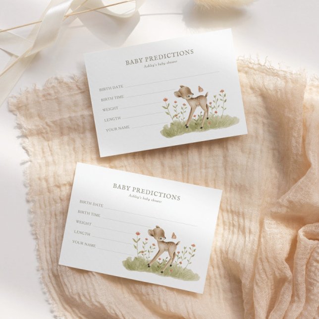 Papier Forêt de forêt Baby shower Baby Guesses Jeu (Créateur téléchargé)