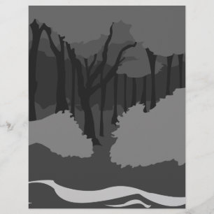 Papier Forêt éffrayante