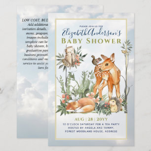 Papier Forêt forestière Végétation Baby shower Animaux sa