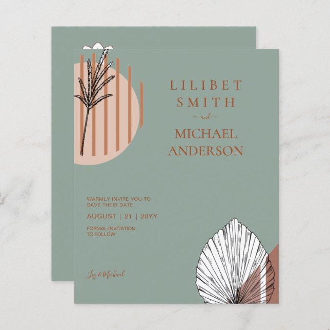 Papier Formes Abstraites scandinaves japonaises ENREGISTR (Devant / Derrière)