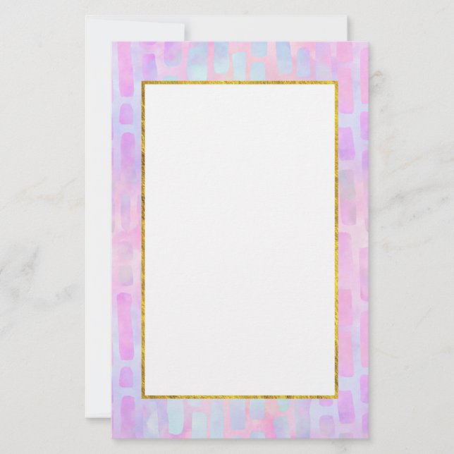 Papier Formes rectangulaires bleues sur Arrière - plan ro (Devant)