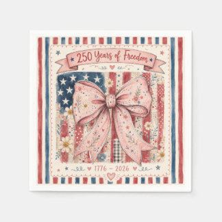 Papier Fournitures de fête patriotique 250e serviette en 