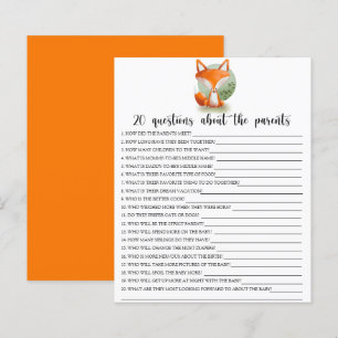 Papier Fox - jeux - 20 questions sur les parents