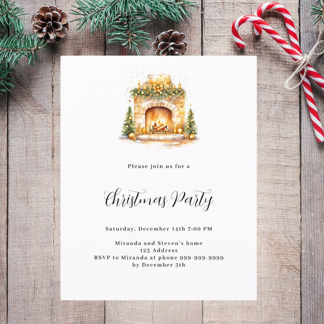 Papier Foyer confortable maison budget Noël fête (Créateur téléchargé)