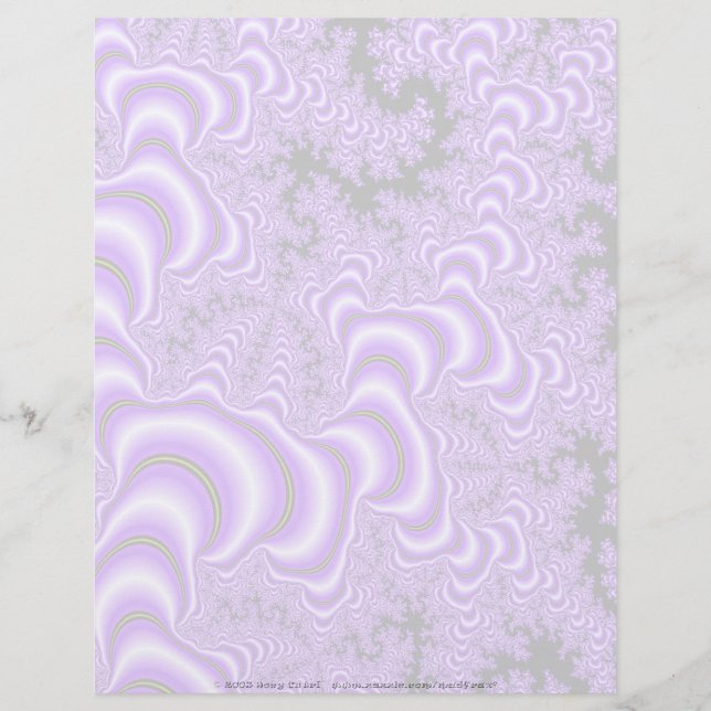 Papier Fractal S~01 En-tête personnalisé 02 - 8,5 po x 11 (Devant)