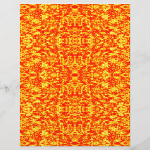 Papier Fractale Abstraite En Rouge Et Orange