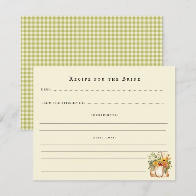 Papier Fraîche de la Fête des mariées du marché Recette C (Devant / Derrière)