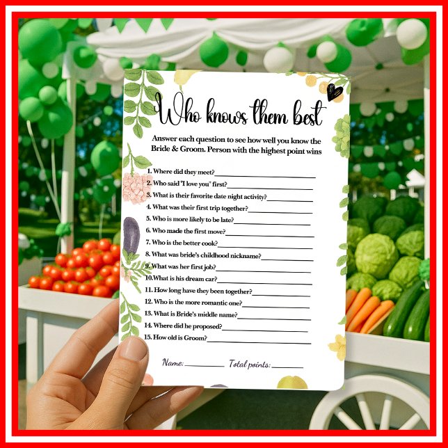 Papier Fraîche Du Marché Qui Les Connaît Le Meilleur Jeu (Créateur téléchargé)