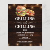 Fraisage et grillages 30e anniversaire Invitation