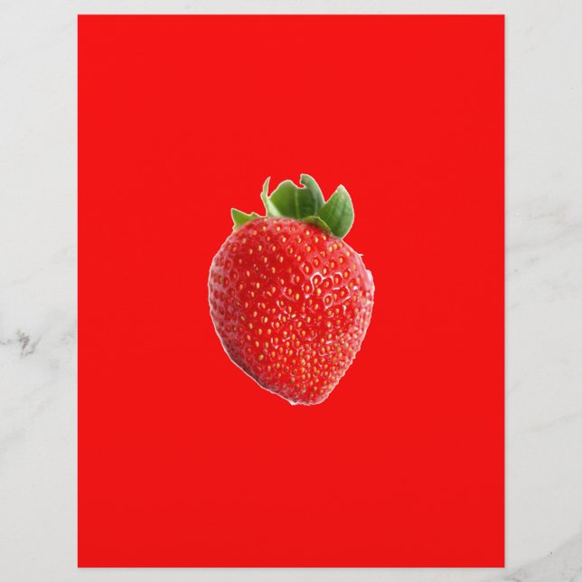 Papier Fraise d'été (Devant)